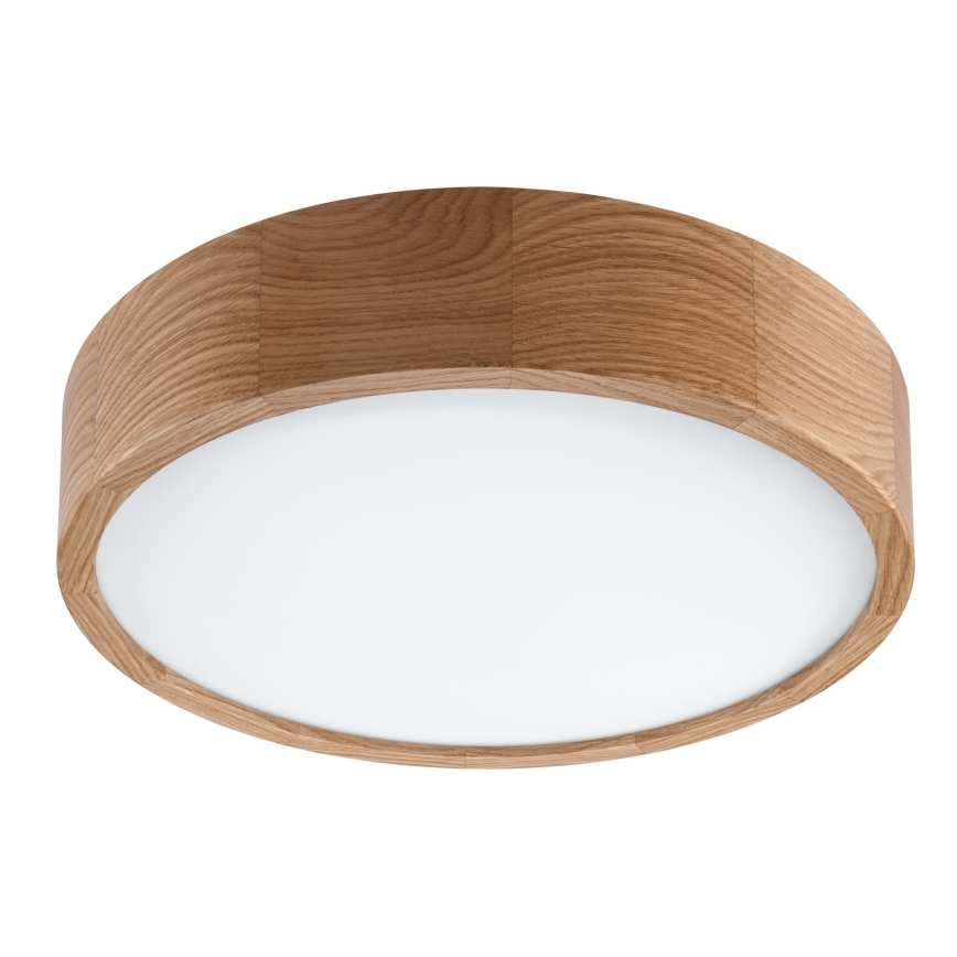 Плафон за баня OAK 3xE27/15W/230V дъб ø 37 см IP54 - FSC сертифицирано