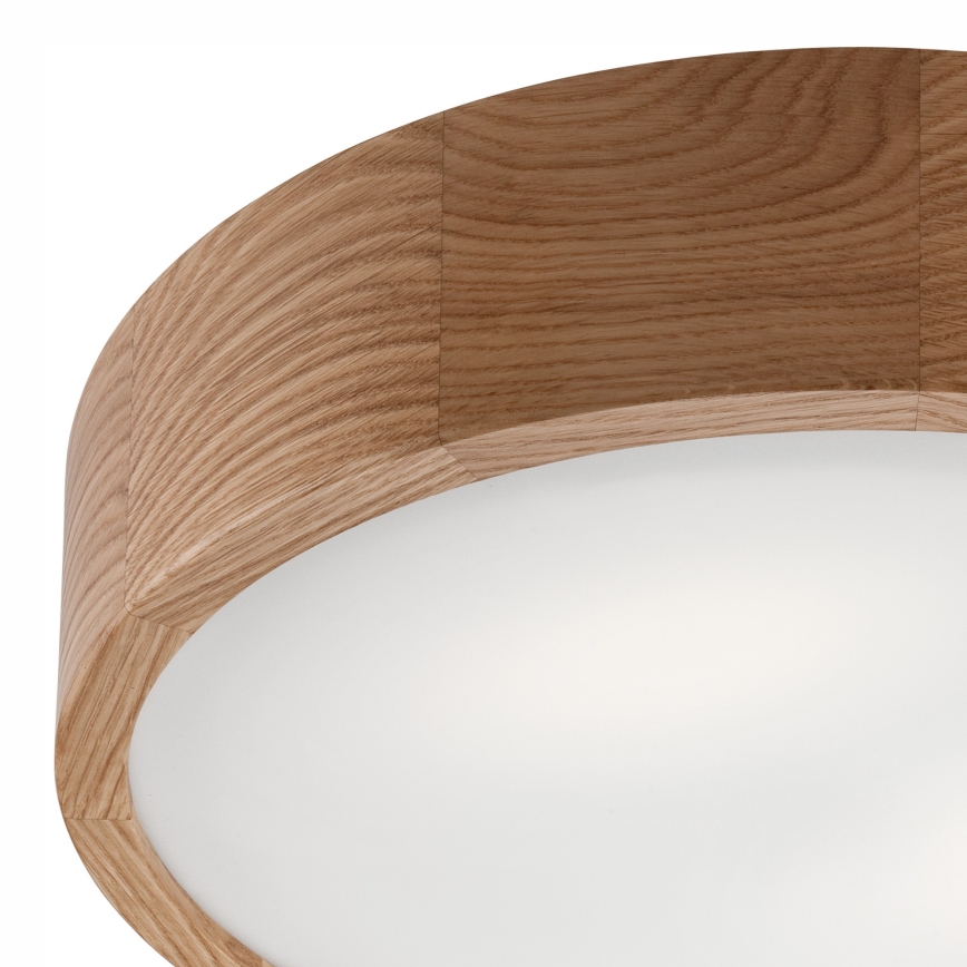 Плафон за баня OAK 3xE27/15W/230V дъб ø 37 см IP54 - FSC сертифицирано