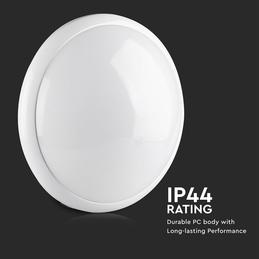 Плафон за баня със сензор 1xE27/60W/230V IP44 ø 29,6 см