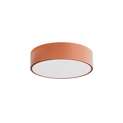 Плафон за баня със сензор CLEO 2xE27/24W/230V Ø 30 см меден IP54
