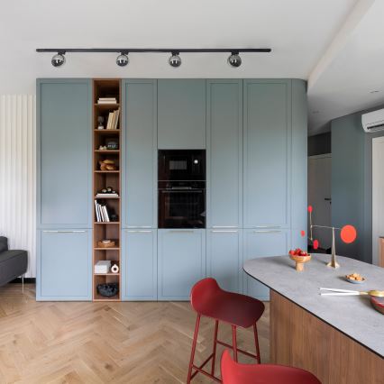 Плафон за 1-фазна релсова система TRACER 1xG9/8W/230V черен/опушен черен