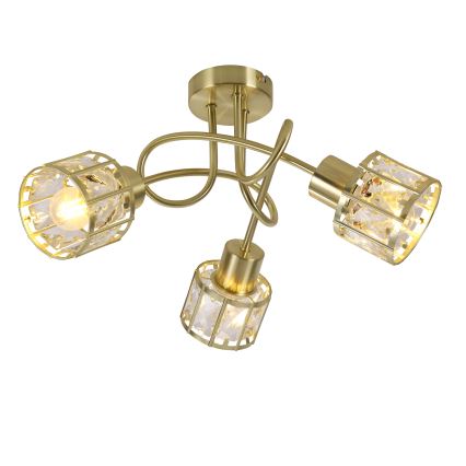 Плафон ZAHARA 3xE27/10W/230V златист