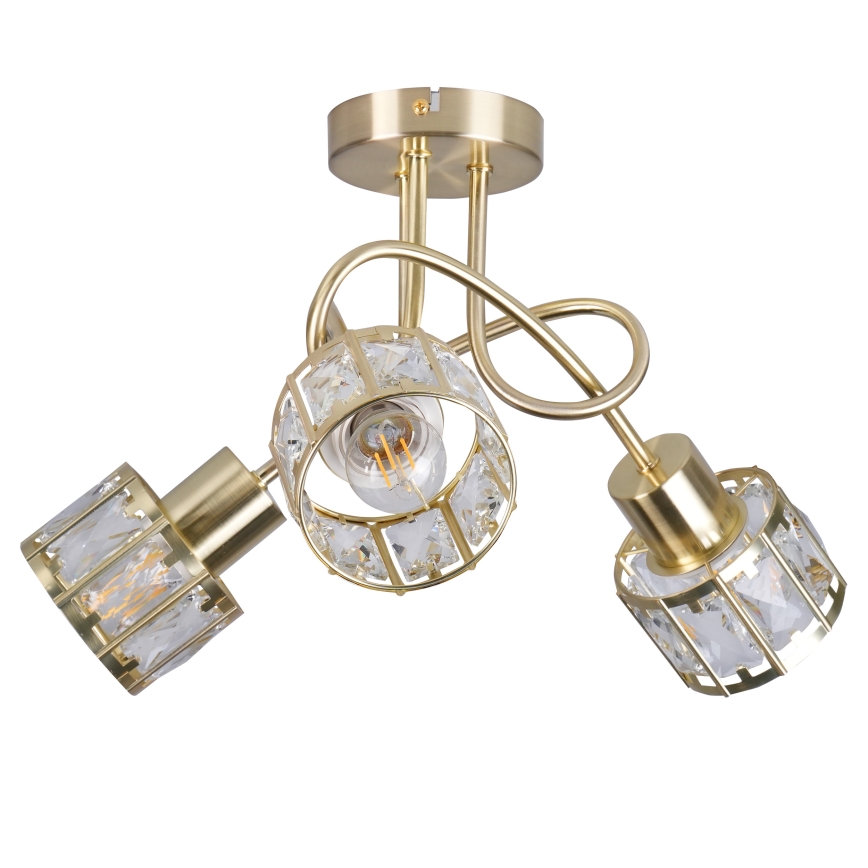 Плафон ZAHARA 3xE27/10W/230V златист
