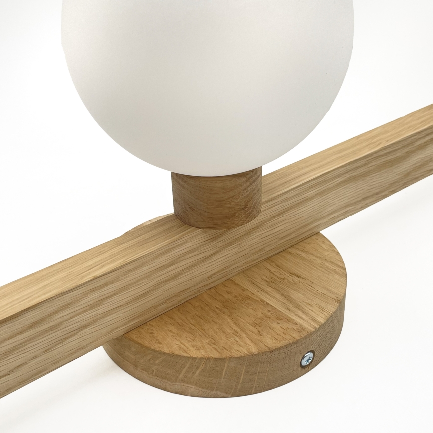 Плафонен полилей ANTONIO 3xG9/5W/230V дъб/бял