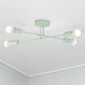Плафонен полилей CAMBRIDGE 4xE27/15W/230V зелен