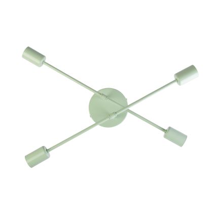 Плафонен полилей CAMBRIDGE 4xE27/15W/230V зелен