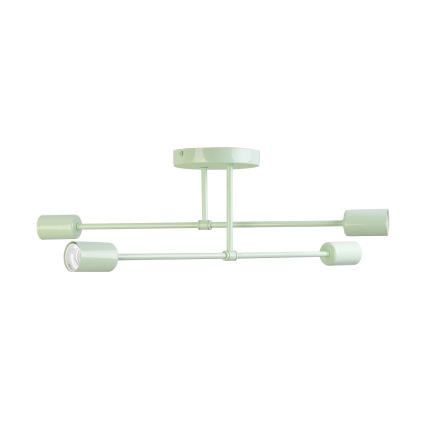 Плафонен полилей CAMBRIDGE 4xE27/15W/230V зелен