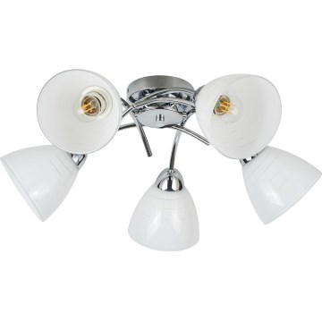 Плафонен полилей CLARA 5xE27/15W/230V лъскав хром