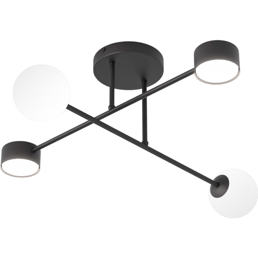 Плафонен полилей HOLON 2xG9/8W/230V + 2xGX53/12W черен