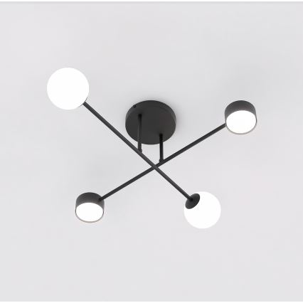 Плафонен полилей HOLON 2xG9/8W/230V + 2xGX53/12W черен