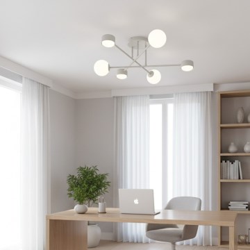 Плафонен полилей HOLON 3xG9/8W/230V + 3xGX53/12W бял