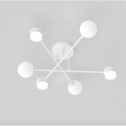 Плафонен полилей HOLON 3xG9/8W/230V + 3xGX53/12W бял