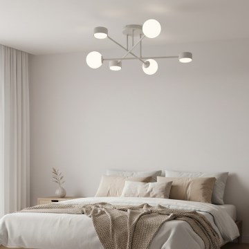 Плафонен полилей HOLON 3xG9/8W/230V + 3xGX53/12W сив