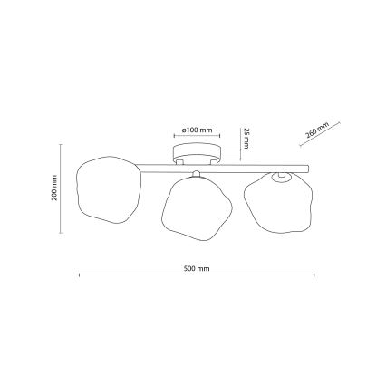 Плафонен полилей LAVA 3xG9/8W/230V бежов/опушен бежов