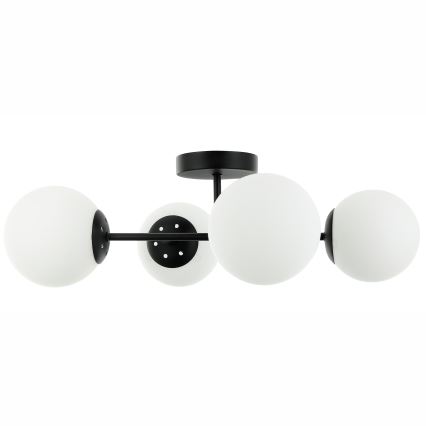 Плафонен полилей MADDIE 4xE14/5W/230V черен