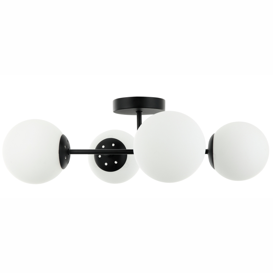 Плафонен полилей MADDIE 4xE14/5W/230V черен