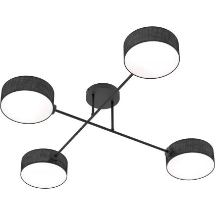 Плафонен полилей MAGA 4xE14/10W/230V, черен