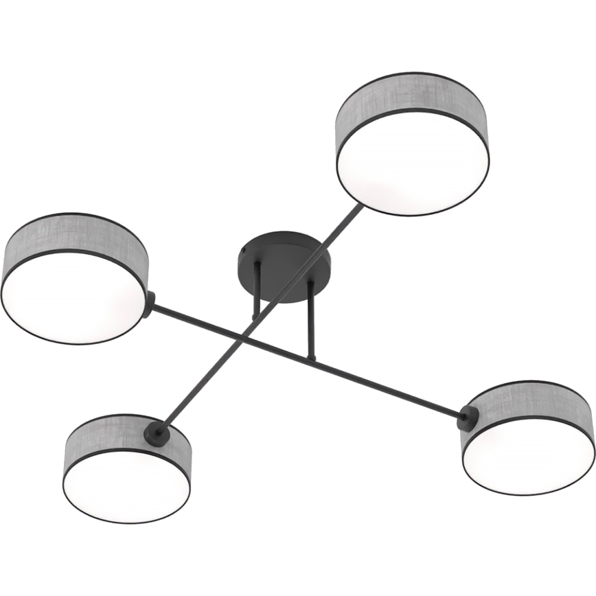 Плафонен полилей MAGA 4xE14/10W/230V сив