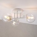 Плафонен полилей MALENA 3xE14/5W/230V бял/прозрачен