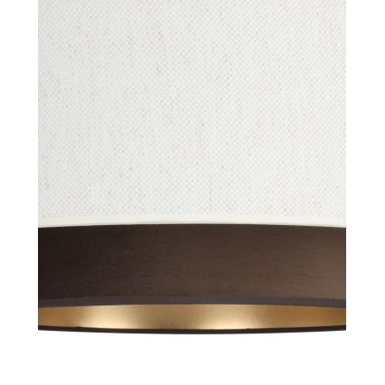 Плафонен полилей NATIA 1xE27/60W/230V бял/кафяв