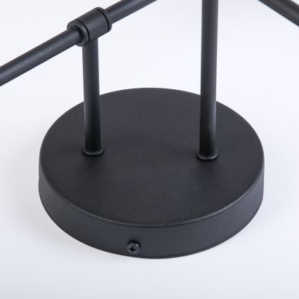 Плафонен полилей OBSIDIAN 4xG9/10W/230V черен/димно сив
