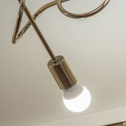 Плафонен полилей OXFORD 3xE27/15W/230V златист