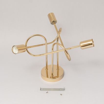 Плафонен полилей OXFORD 3xE27/15W/230V златист