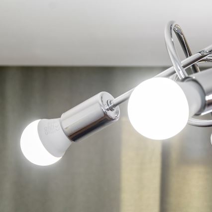 Плафонен полилей OXFORD 5xE27/15W/230V лъскав хром