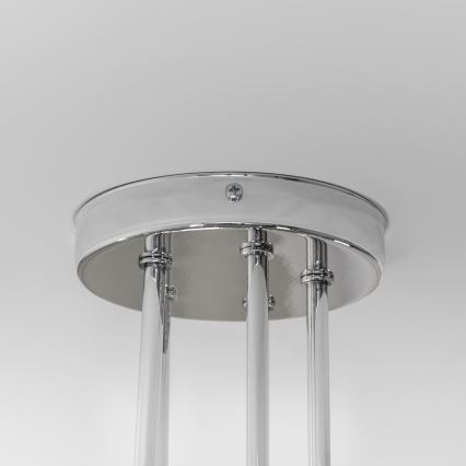 Плафонен полилей OXFORD 5xE27/15W/230V лъскав хром