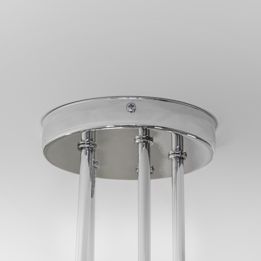 Плафонен полилей OXFORD 5xE27/15W/230V лъскав хром