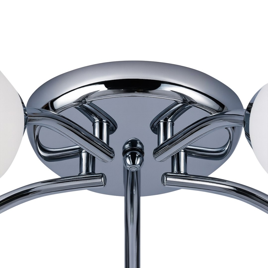 Плафонен полилей PORTOS 5xE14/10W/230V лъскав хром