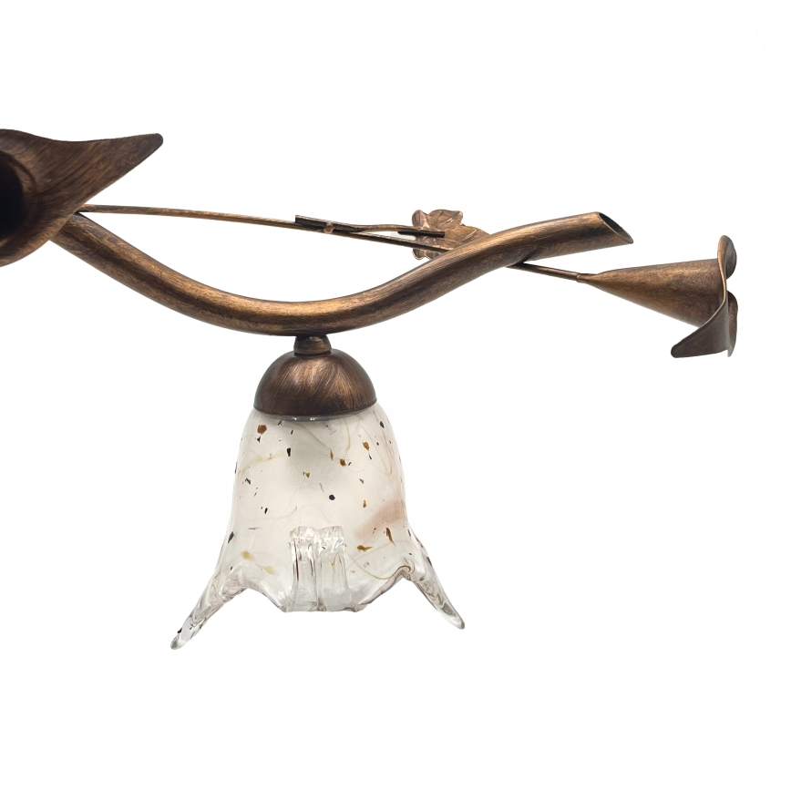 Плафонен полилей ROZETA 4xE14/40W/230V в бронзов цвят