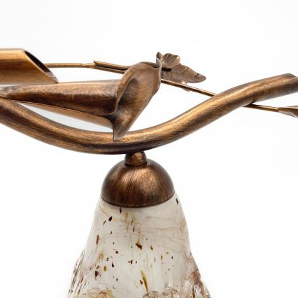 Плафонен полилей ROZETA 4xE14/40W/230V в бронзов цвят