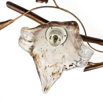 Плафонен полилей ROZETA 4xE14/40W/230V в бронзов цвят