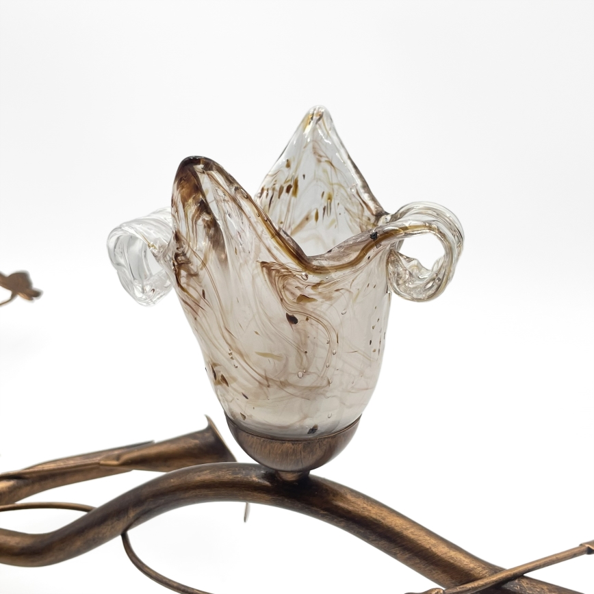 Плафонен полилей ROZETA 5xE14/40W/230V бронзов