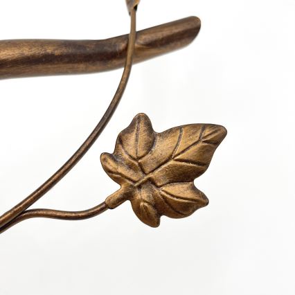 Плафонен полилей ROZETA 5xE14/40W/230V бронзов