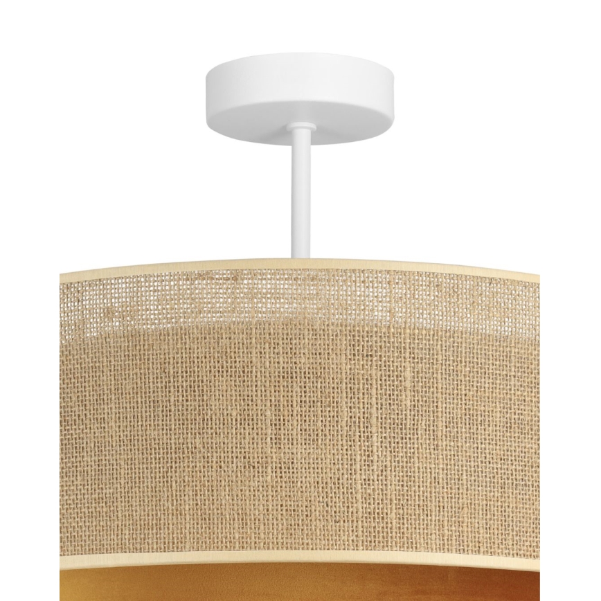 Плафонен полилей SARTA 1xE27/60W/230V Ø 45 cm мед/юта