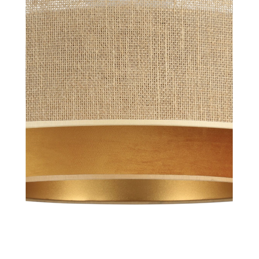 Плафонен полилей SARTA 1xE27/60W/230V Ø 45 cm мед/юта