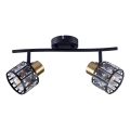 Плафонен полилей ZAHARA 2xE27/10W/230V черен