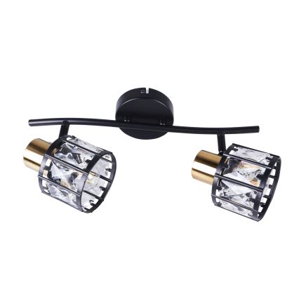 Плафонен полилей ZAHARA 2xE27/10W/230V черен