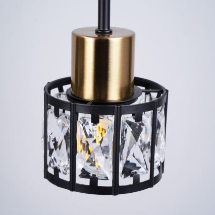 Плафонен полилей ZAHARA 3xE27/10W/230V черен