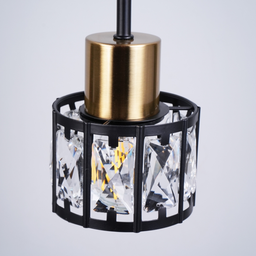 Плафонен полилей ZAHARA 3xE27/10W/230V черен