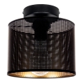 Плафониера ALDO 1xE27/60W/230V Ø 20 см черна