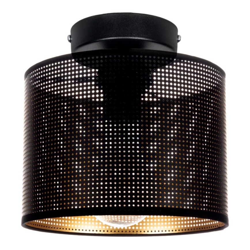 Плафониера ALDO 1xE27/60W/230V Ø 20 см черна