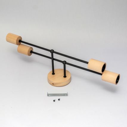 Плафониера CAMBRIDGE 4xE27/15W/230V, изработена от бор