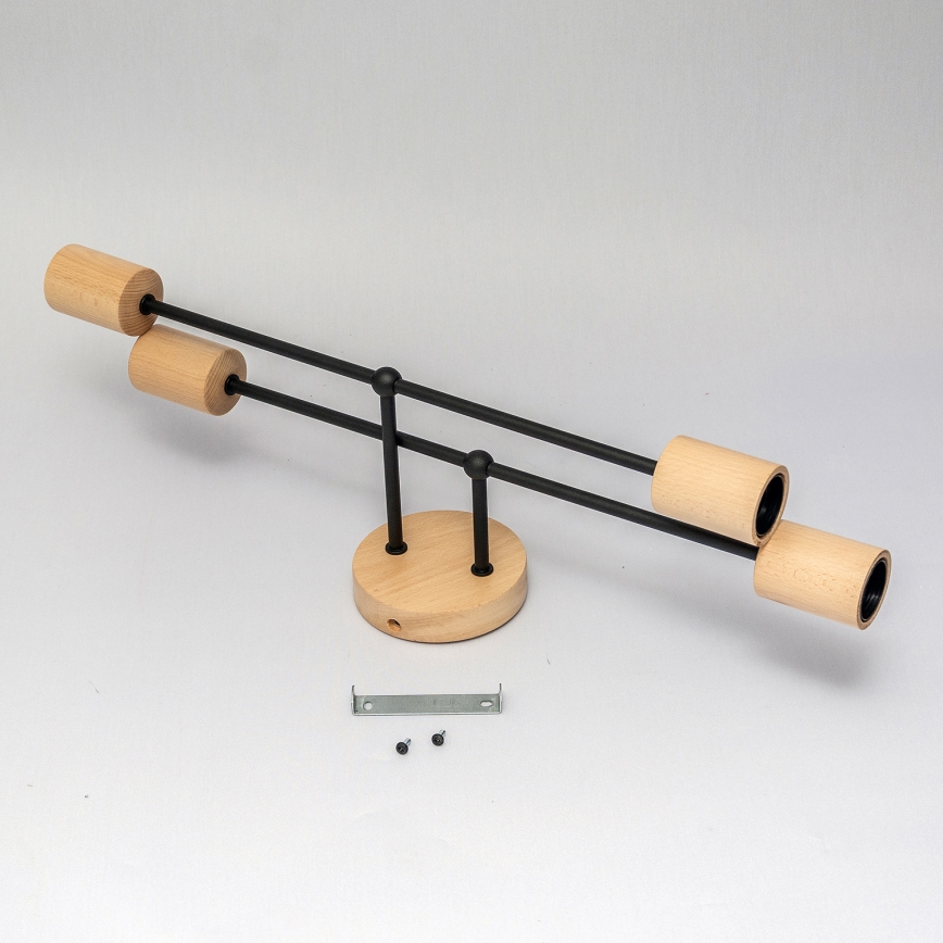 Плафониера CAMBRIDGE 4xE27/15W/230V, изработена от бор