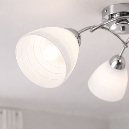 Плафониера CLARA 3xE27/15W/230V лъскав хром