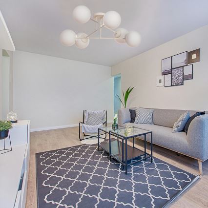 Плафониера MOON 6xE27/15W/230V кремава