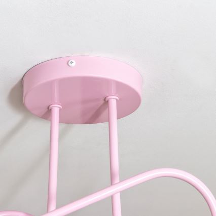 Плафониера OXFORD 2xE27/15W/230V розова