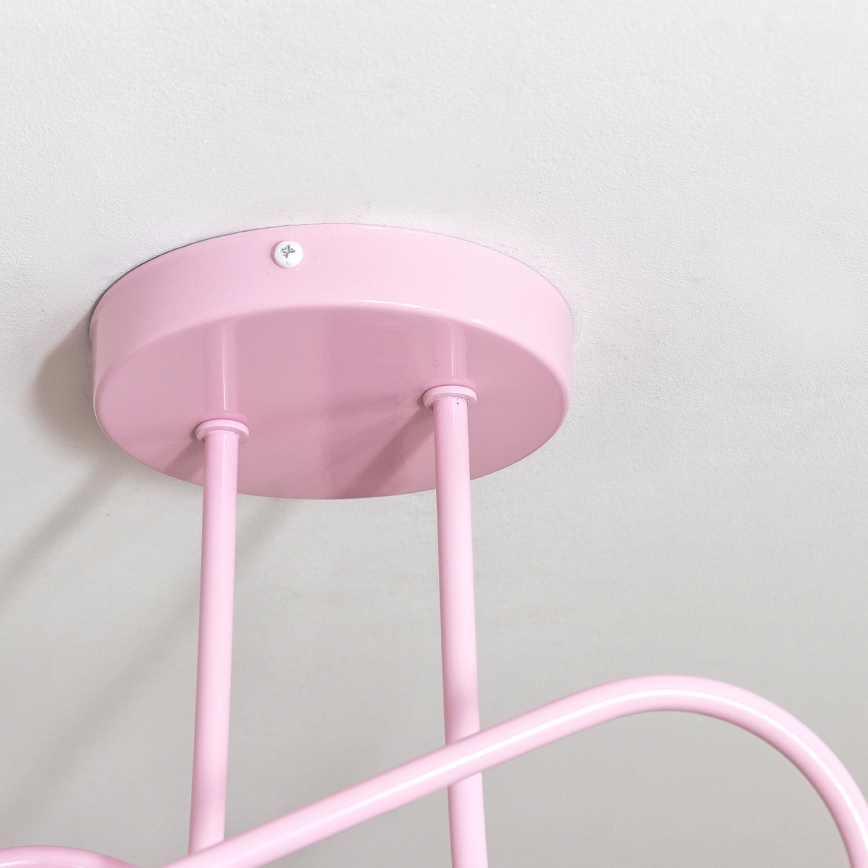 Плафониера OXFORD 2xE27/15W/230V розова